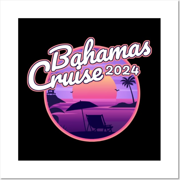 Bahamas Cruise 2024 Family Matching Vacation Wall Art by TikaNysden